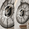 Metal wall clock