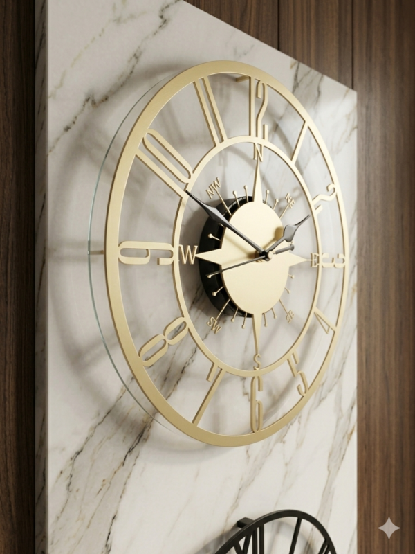 Metal wall clock