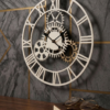 Metal wall clock