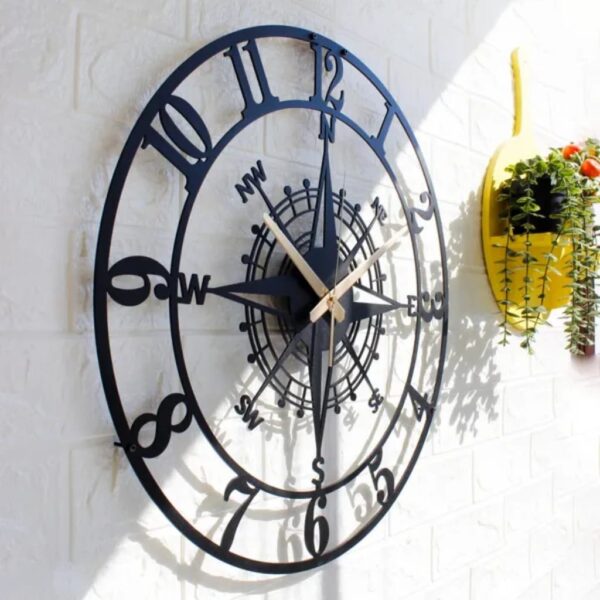 Metal wall clock
