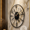 Decorative metal wall clock