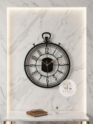 Metal wall clock