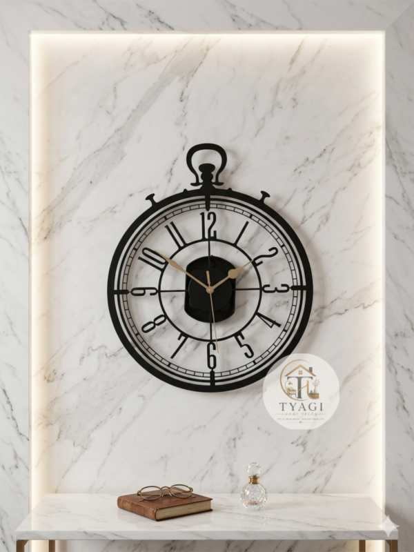 Metal wall clock