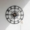 Metal wall clock