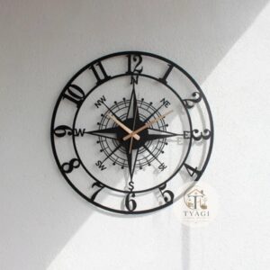 Metal wall clock