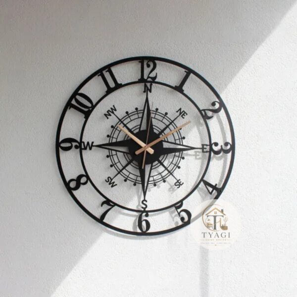 Metal wall clock