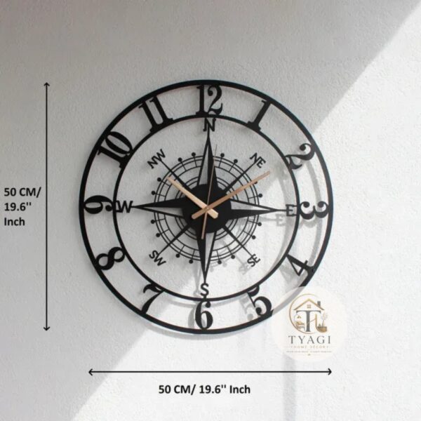 Metal wall clock
