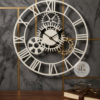 Metal wall clock