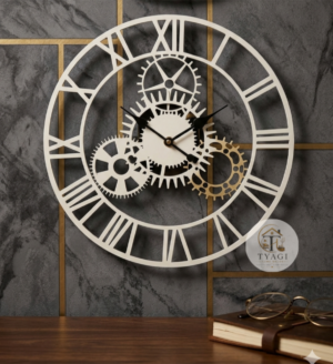 Metal wall clock