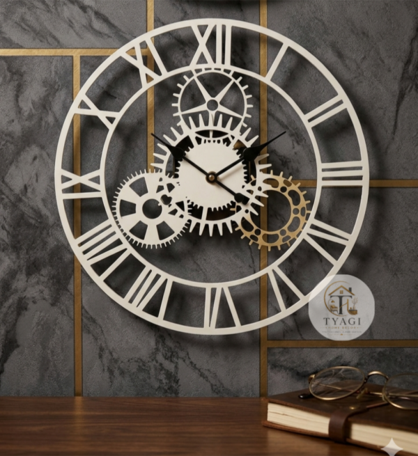 Metal wall clock
