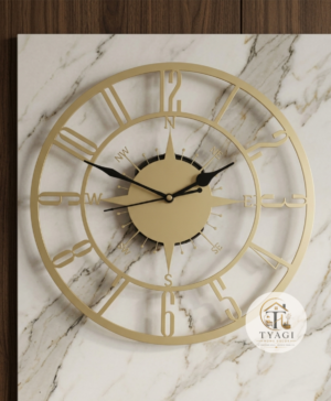 Metal wall clock