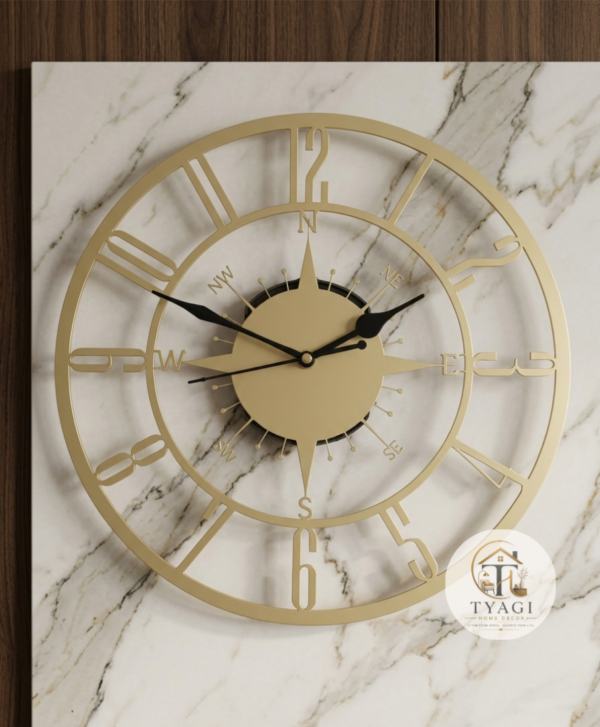 Metal wall clock