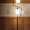 Metal floor lamp 2 light