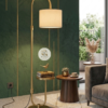 Metal floor lamp