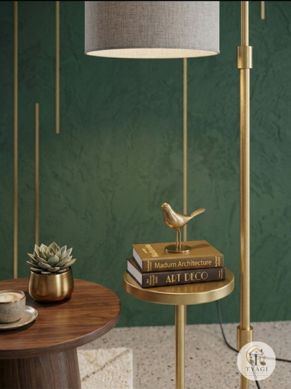Metal floor lamp