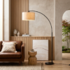 Metal floor lamp