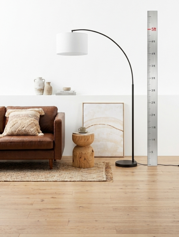 Metal floor lamp