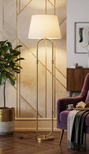 Metal Gold floor lamp