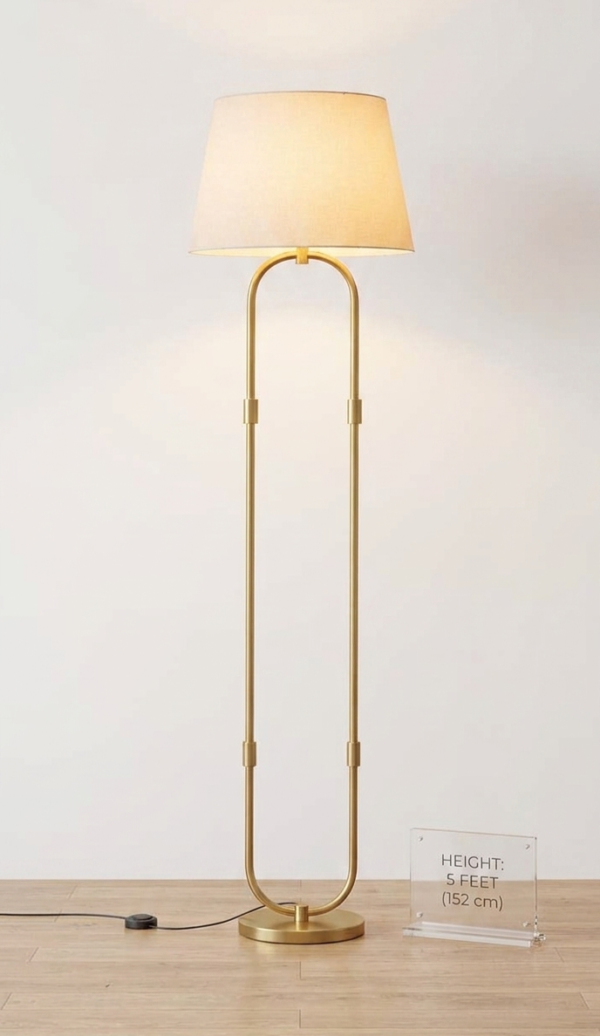 Metal Gold floor lamp
