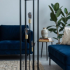 Square Metal floor lamp (Black)