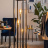 Square Metal floor lamp (Black)
