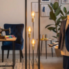 Square Metal floor lamp (Black)