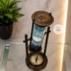 Antique Brass Hourglass with Compass