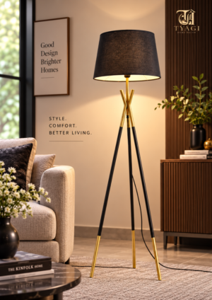 Metal Tripod Floor Lamp