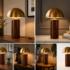 Wooden table lamp